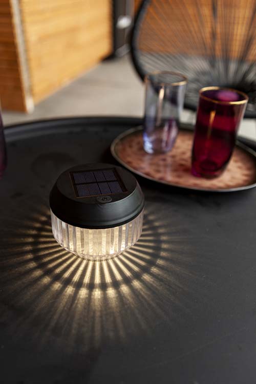 Buitenverlichting draagbare lamp zwart solar 4000K 13 lumen