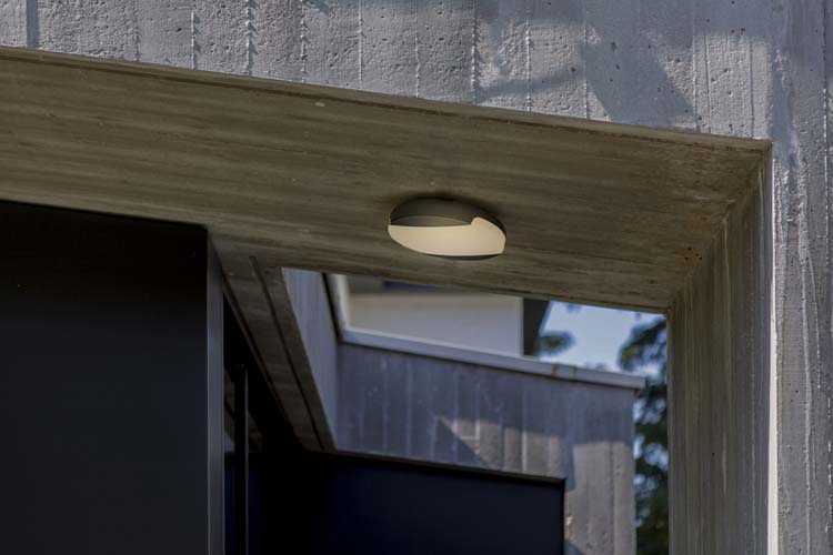 Buitenverl plafonnier LED donkergrijs 3000/4000K 1600LM 23.5W