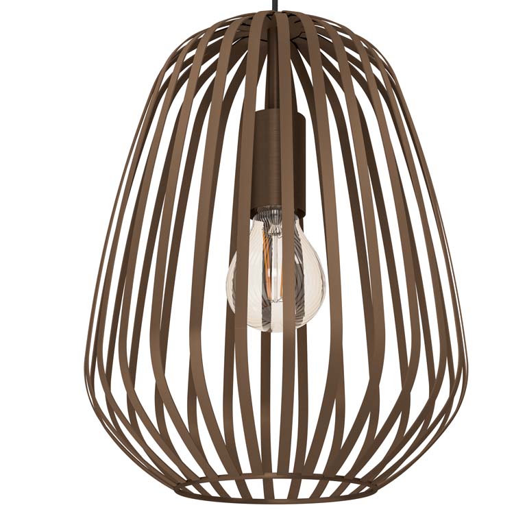 Suspension - bronze - Ø28cm - dimmable - E27 - 1x40W