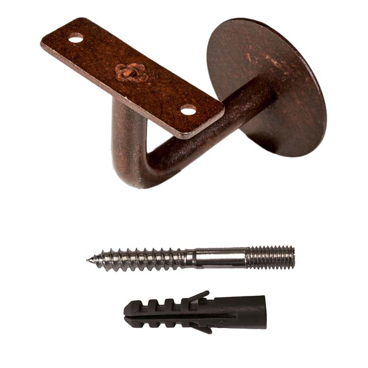 Support main courant proe plat rouille