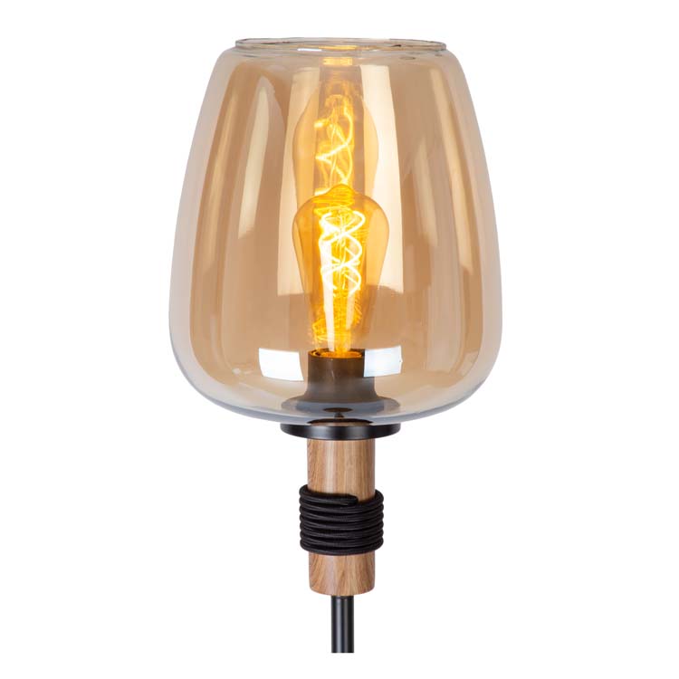 Lucide ILONA - Vloerlamp - Ø 34 cm - 1xE27 - Amber