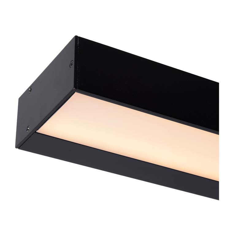 Applique murale salle de bain - noir - LED - 8W - 3000K - IP44