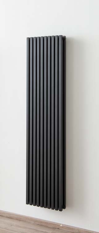 Radiateur design Devon double 180x46,5cm noir mat 2062Watt