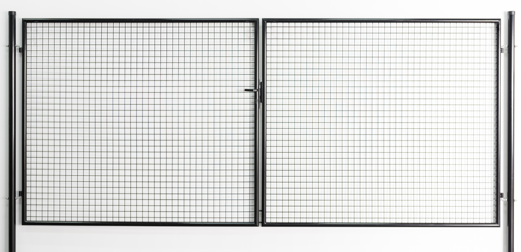 Portillon double, noir,(hxl)175x400cm