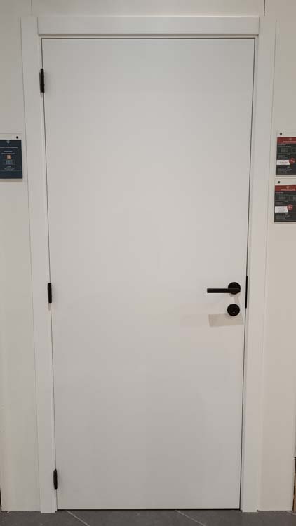 Bloc-porte alvéolaire L 730mm palladium blanc 201.5 cm