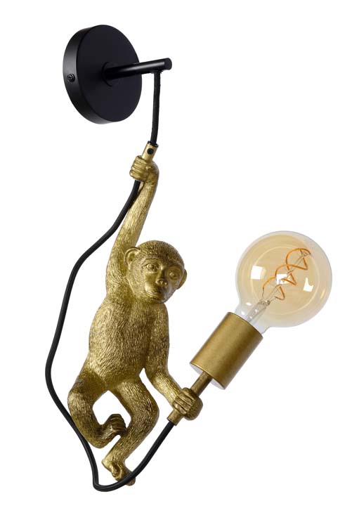 CHIMP - Wandlamp - 1xE27 - Zwart