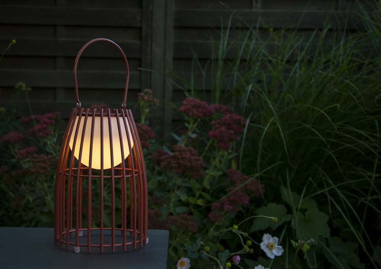 Tafellamp buiten - roest bruin - Ø17,5cm - LED - 0,3W - 3200K - IP44 - 3 StepDim