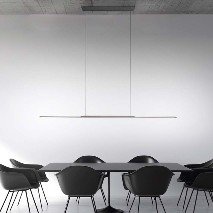 Suspension - Gris - 125cm - Dimmable - 1x18W - 3000K