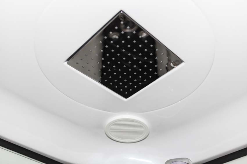 Douchecabine Asterix hoek zwart schuifdeuren 90x90x213cm