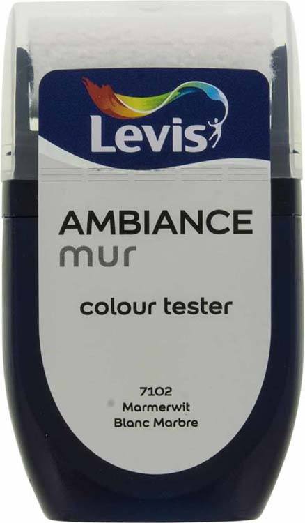 Levis Ambiance testeur peinture mat 30ml blanc marbre