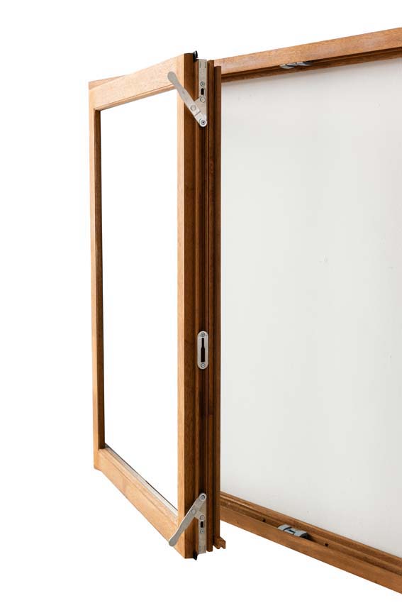 Houten draairaam 2-vleugels Meranti Trae 55mm naturel 1500 x 1200 mm Houten draairaam 2-vleugels Meranti Trae 55mm naturel 1500 x 1200 mm
