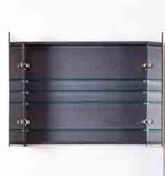 Meuble de salle de bains Omane gris mat suspendu avec lavabo simple blanc brillant 80cm