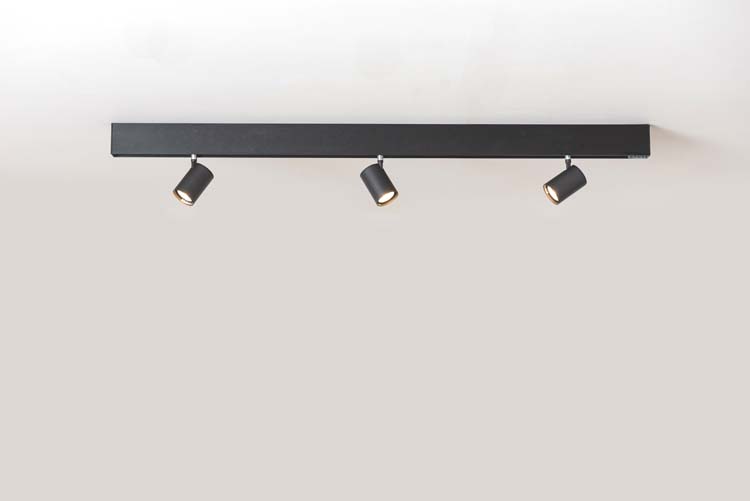 Rail lumineux Béa intelligent noir 1,2m 3xGU10 4,5W