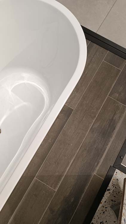 Keramisch parket Barista donkerbruin 20x120cm