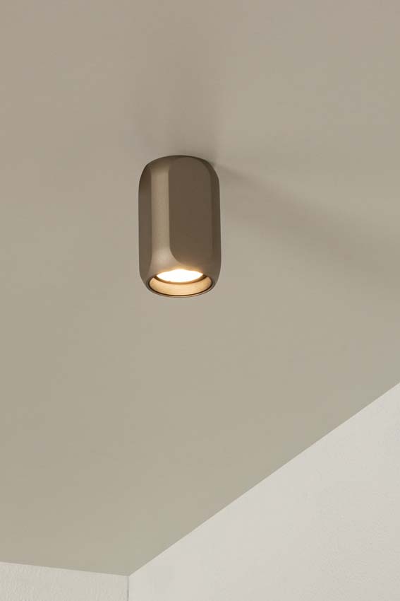 Lucide Premium Braga - Plafonnière - 1xGU10 - Koffie Lucide Premium Braga - Plafonnière - 1xGU10 - Koffie