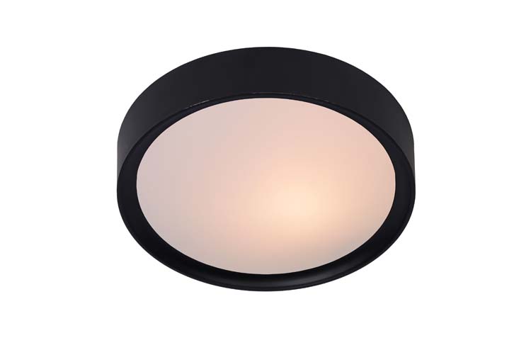 Plafonnier - noir - dimmable - LED - Ø25cm - E27 - 9W