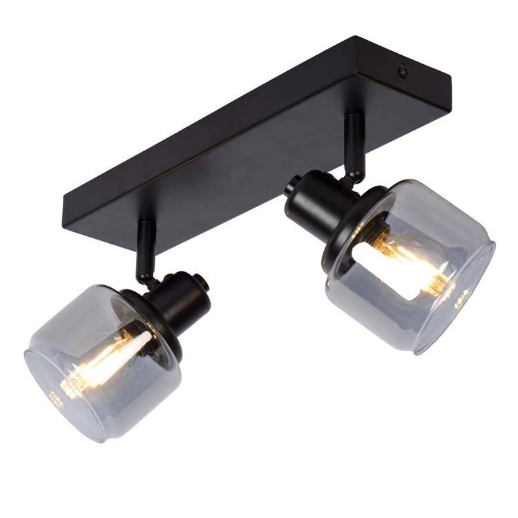 Lucide BJORN - Spot plafond - 2xE14 - Noir
