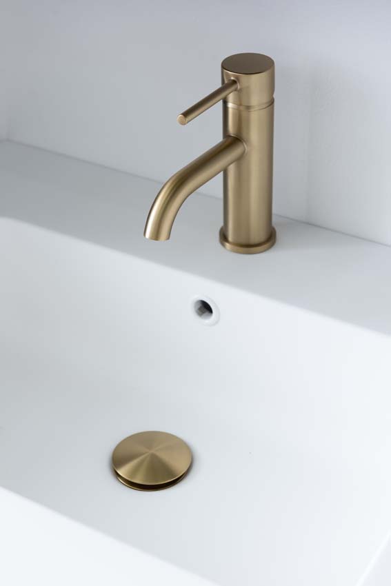 Meuble de salle de bains Tibo gris suspendu avec lavabo simple à gauche blanc mat 120cm