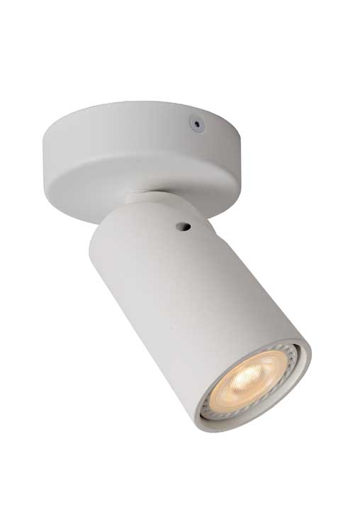 Lucide XYRUS - Spot plafond - Ø 9 cm - LED Dim to warm - GU10 - 1x5W 3000K/2200K - Blanc