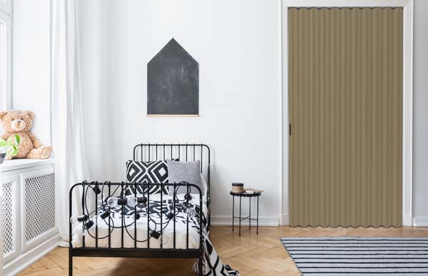 Porte pliante cuero simili cuir sur mesure