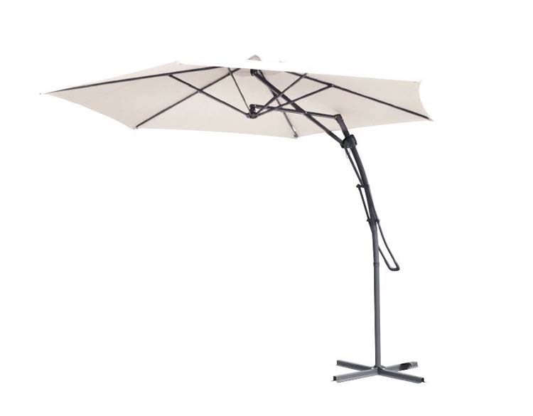 Parasol suspendu crème 380cm