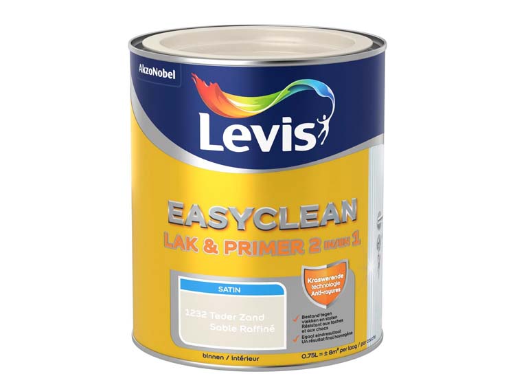 Levis Easyclean lak satin teder zand 0,75L