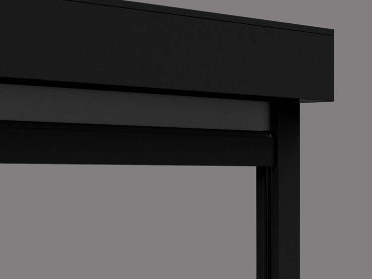 Store vertical extérieur Vinz S noir somfy moteur gauche sur mesure