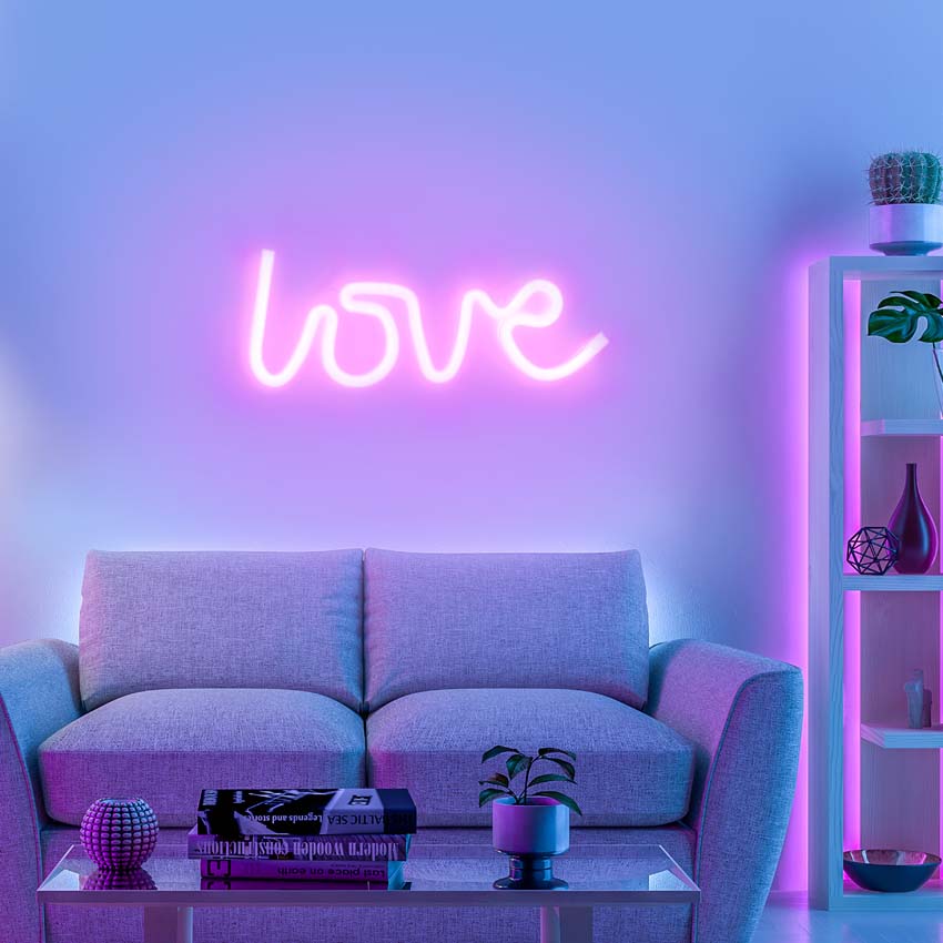 Applique murale - Love - 34,3x2x12,5cm - LED - 1x6,5W