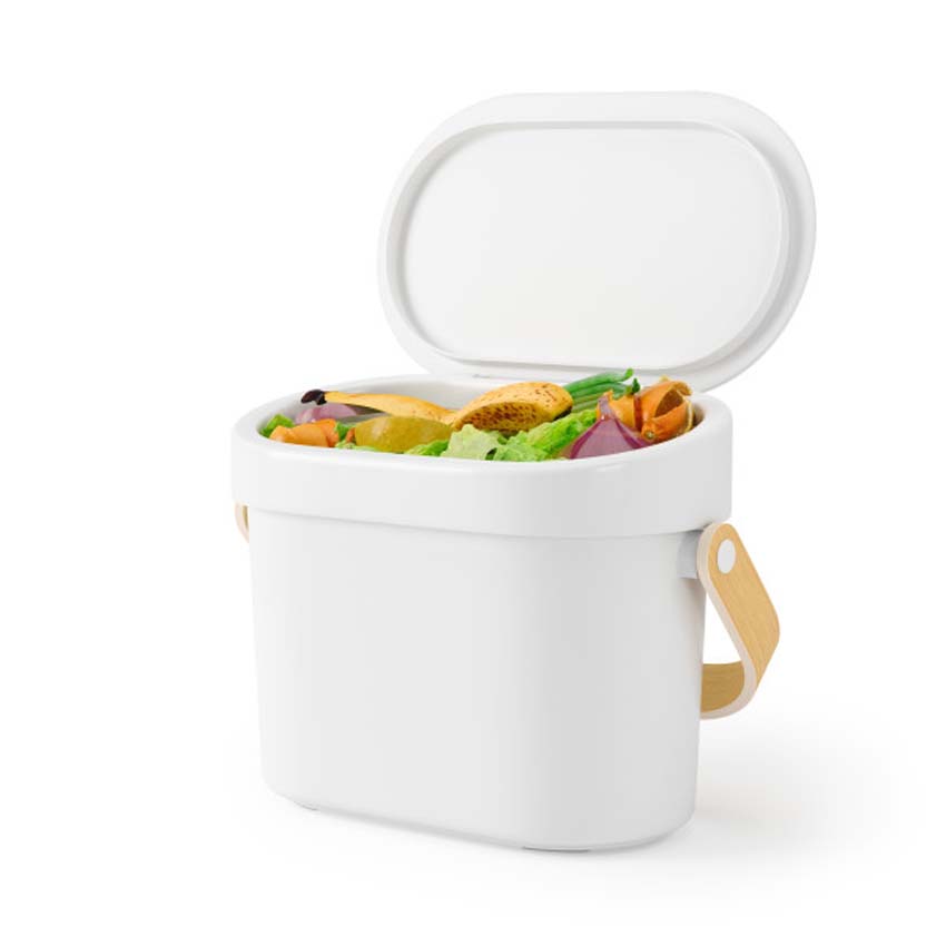 Poubelle Umbra Bellwood plastique blanc 4L