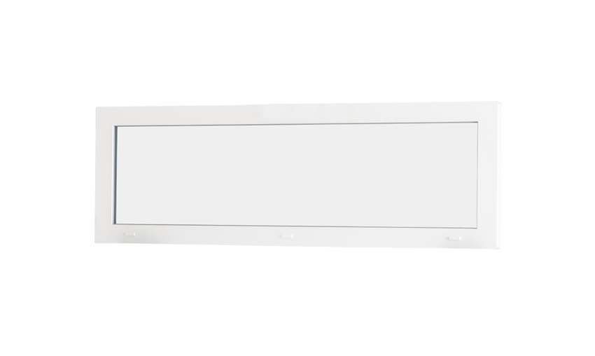 Châssis fixe pvc Deceuninck Elegant Infinity blanc/bl B1000xH500 mm