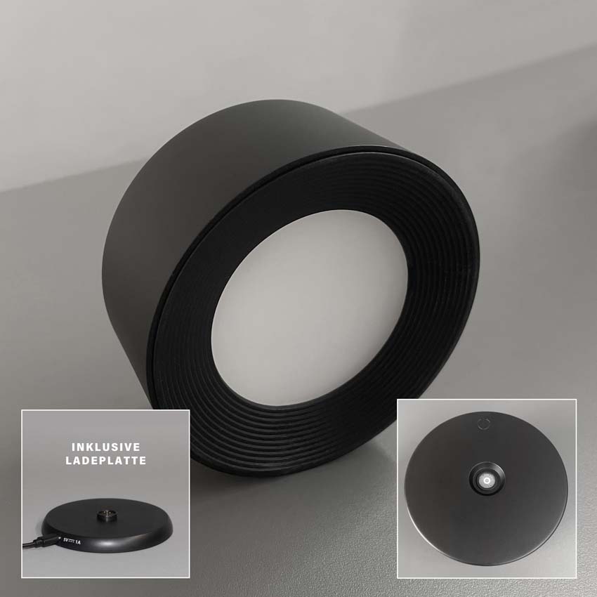 Mix&Match tête de spot type H - noir - 2W - 2700K/4000K/5700K - IP54 - avec aimant