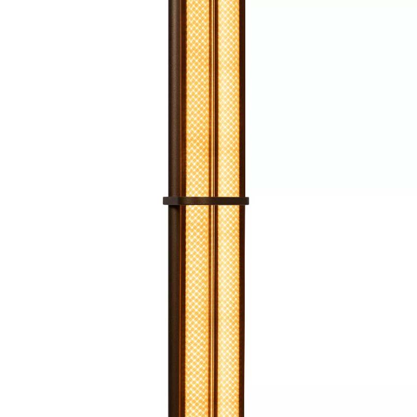 Lucide Vibes Janderin - Staande lamp - LED Dimbaar - CCT - 2x17W 2200K/3300K - Handbewegingssensor - Champagne