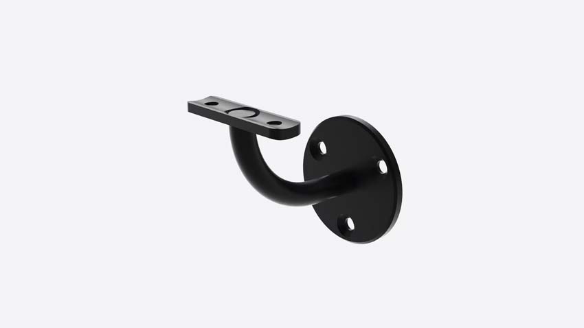 Support de poignée Rena aluminium noir
