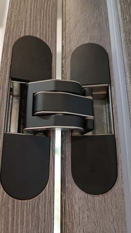 Porte intérieure complète Invisible Flat Mont-Ventoux 201,5x78cm aggloméré tubulaire gauche + châssis 30cm