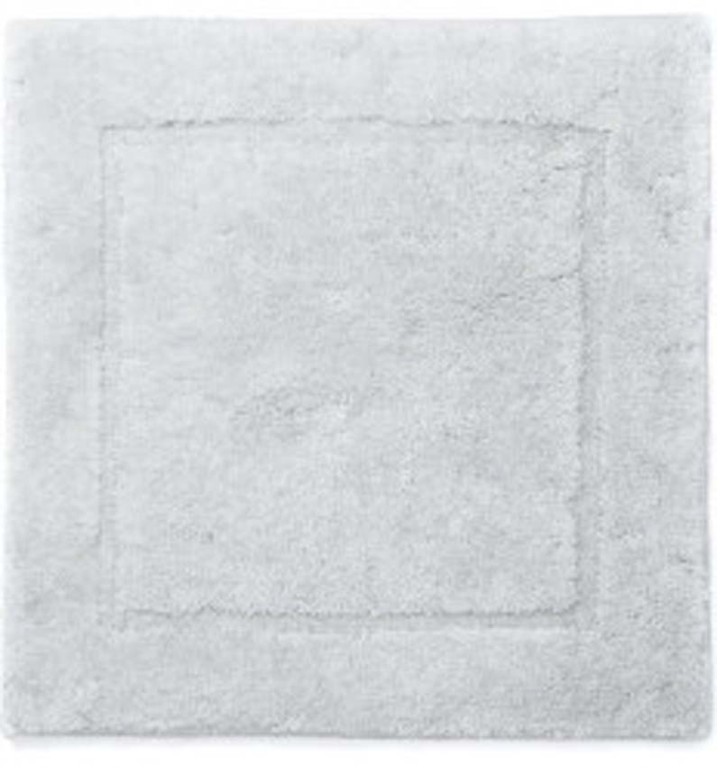 Tapis de bain Cosibel en coton argent 60x60cm