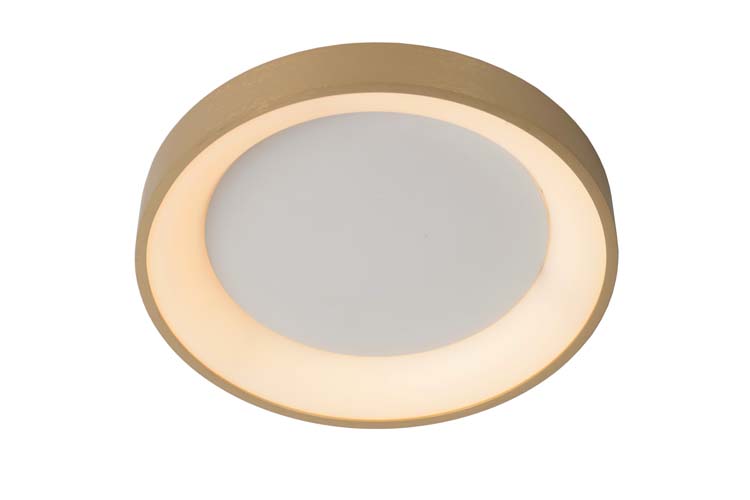 Plafonnière - Ø 28 cm - LED Dimb. - 1x21W 2700K - Mat Goud / Messing