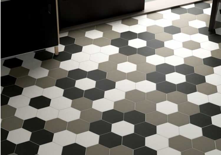 Tegel Hexagon zeshoek grijs 17.5x20cm