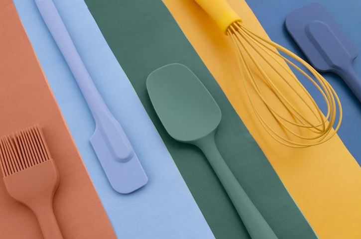 Spatule Dotz silicone bleu clair 25 cm