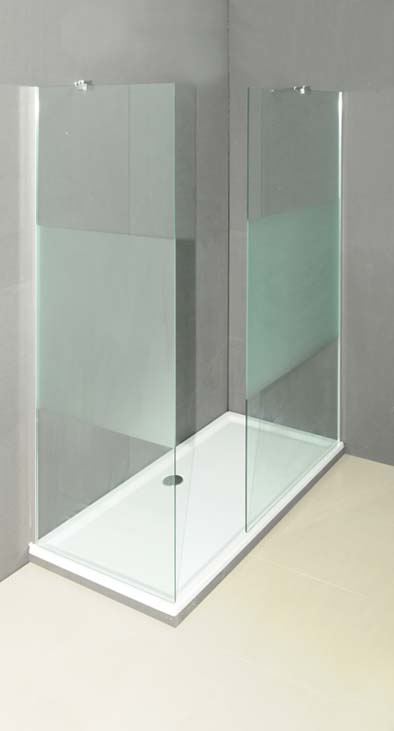 Douchewand Anais verzuurd glas 97x200cm