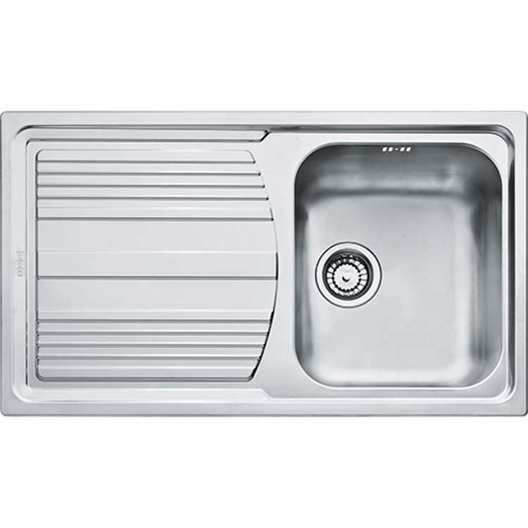 Franke inbouwspoelbak Logical 860x500mm omkeerbaar glad