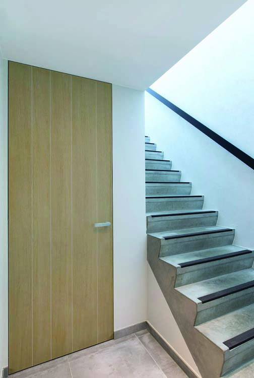 Bloc-porte Xinnix X40 Kit+pann.porte placage chêne planches 73x211.5cm