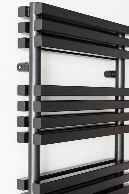 Radiateur sèche-serviette Xenia double noir 139,5 x 50 cm 1603 Watt