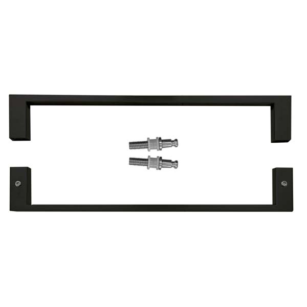 DeurTrekker pro pro voor glazen deur cosmic zwart 300 mm