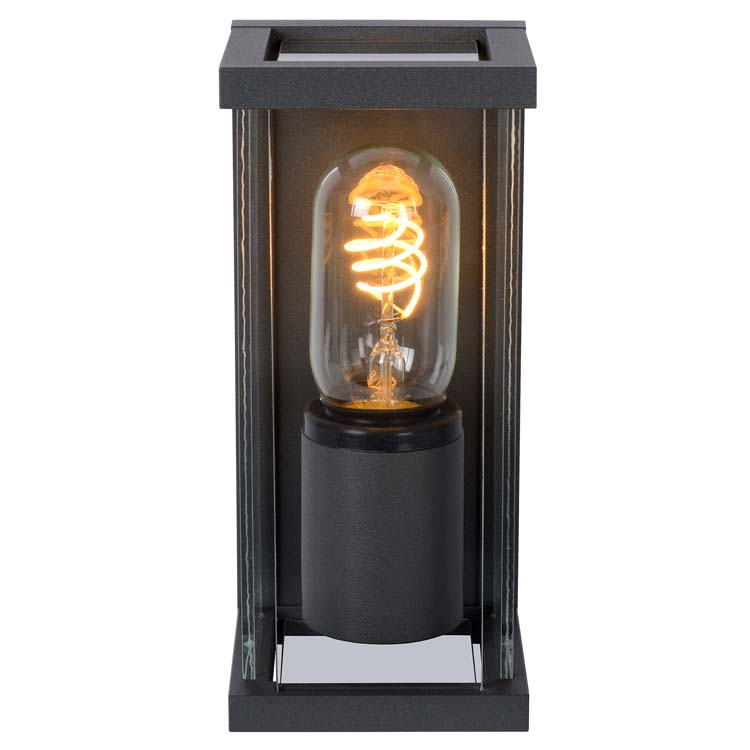 Lucide CLAIRE MINI - Wandlamp Buiten - E27 - IP54 - Antraciet