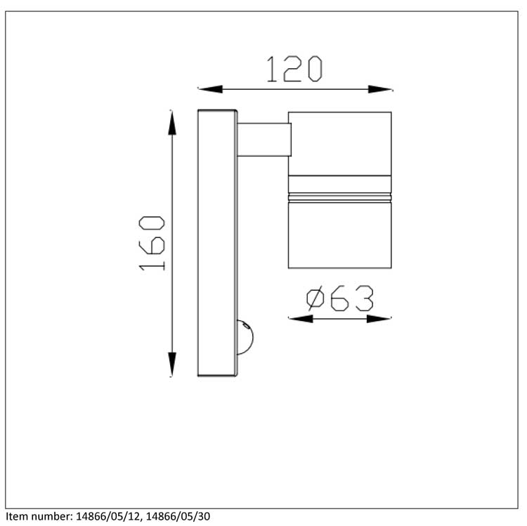 Lucide ARNE-LED - Spot mural Extérieur - Ø 6,3 cm - LED - GU10 - 1x5W 2700K - IP44 - Chrome Dépoli
