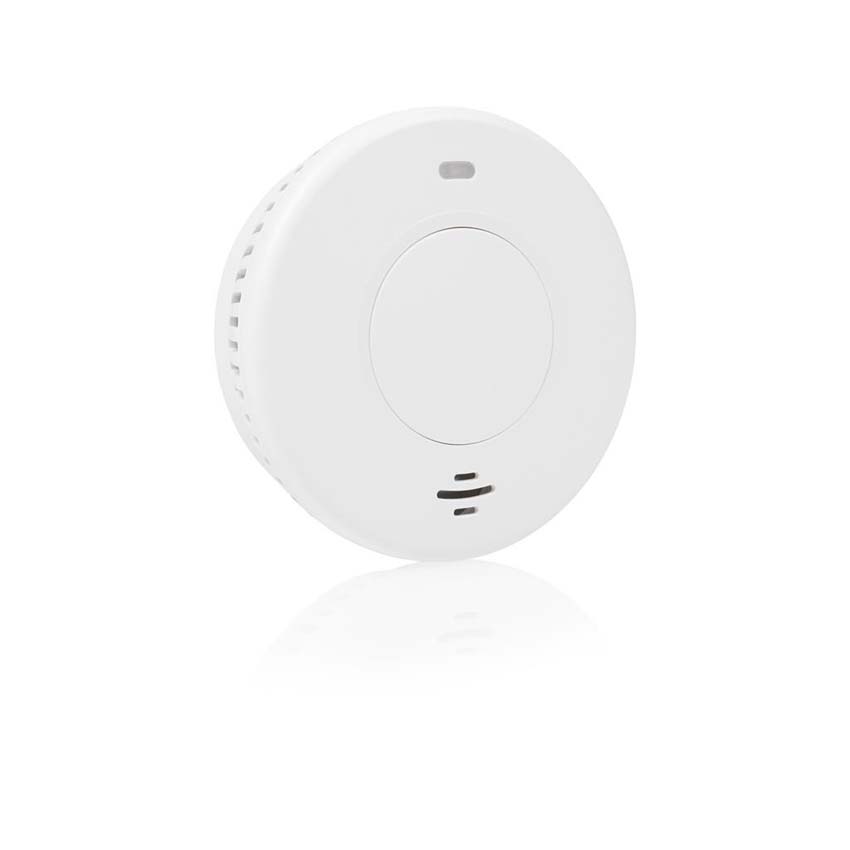 Détecteur de fumée optique Smartwares - Ø10,5cm - garantie 2 ans - batterie 10 ans - 1 pièce