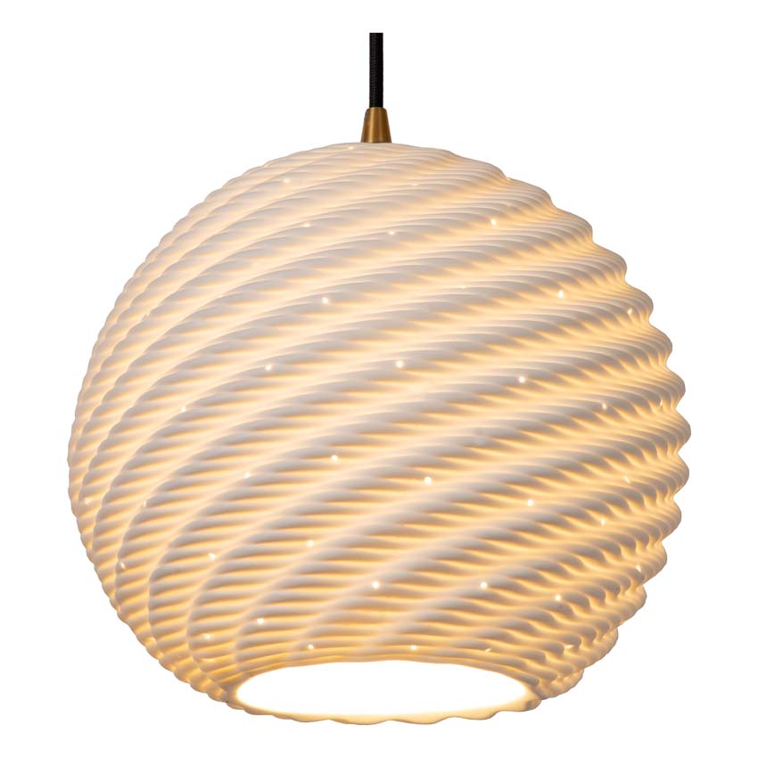 Lucide Bina - Suspension - Ø25cm - 1xE27 - Blanc