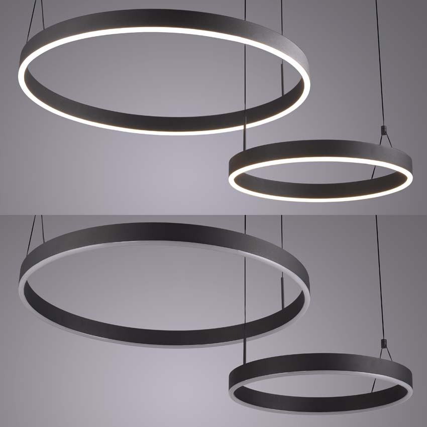 Hanglamp - dimbaar - 1x25W/1x16W - incl lamp - wit - 2200 lumen - 2700-5000K
