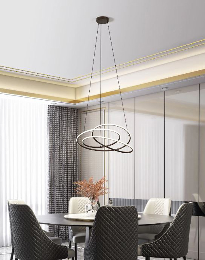 Suspension - bronze - Ø58xH110cm - LED - 1x27W - 2700/4000/6500K - CCT