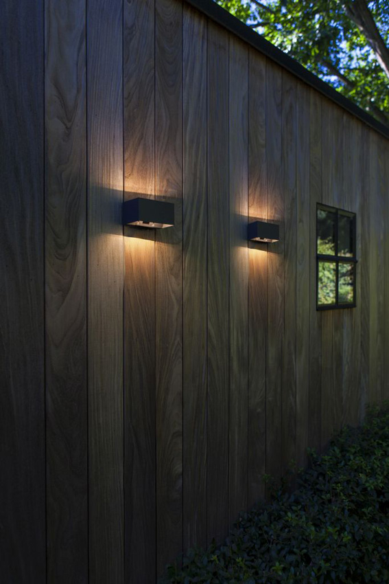Applique murale extérieur - gris foncé - 14,6x7,5x9,4cm - LED - 1x10,5W - 4000K - IP54 - détecteur de mouvement